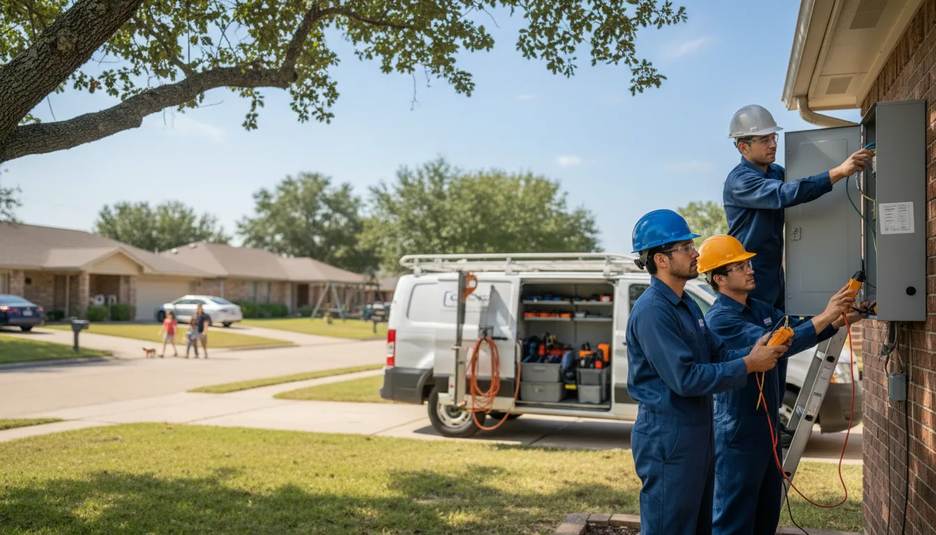 Certified electrician providing emergency electrical services in Smyer, TX